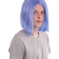 HPO Men's Monster Anime Wig | Blue Cosplay Wig | Premium Breathable Capless Cap