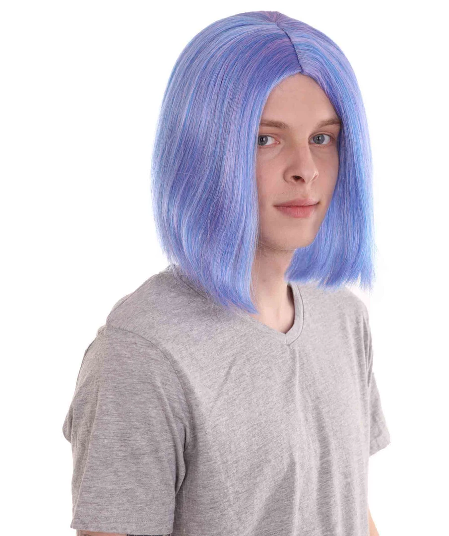 HPO Men's Monster Anime Wig | Blue Cosplay Wig | Premium Breathable Capless Cap