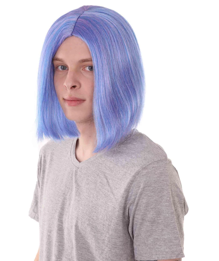 HPO Men's Monster Anime Wig | Blue Cosplay Wig | Premium Breathable Capless Cap