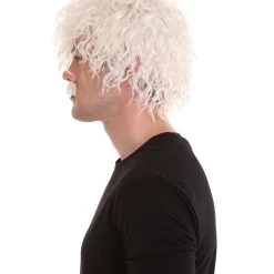 HPO Men's Albert Einstein Mens Wig And Mustache | Historical Halloween Wig | Premium Breathable Capless Cap