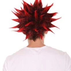 HPO Kids Bang Bang Red Wig | Red Cosplay Halloween Wig | Premium Breathable Capless Cap