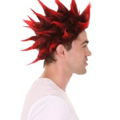 HPO Kids Bang Bang Red Wig | Red Cosplay Halloween Wig | Premium Breathable Capless Cap