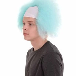 HPO Half Bald Head Mens Short Wig, Grey Men's