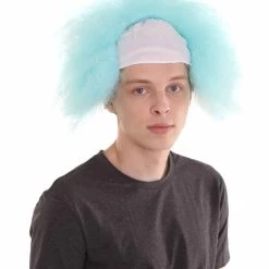 HPO Half Bald Head Mens Short Wig, Grey Men's