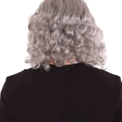 HPO Men's Mens Biblical Wig And Beard Grey Set | Gray Cosplay Halloween Wig | Premium Breathable Capless Cap