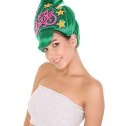 HPO Green Christmas Tree Unisex Wig | Merry Christmas Wig | Premium Breathable Capless Cap Women's