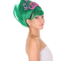 HPO Green Christmas Tree Unisex Wig | Merry Christmas Wig | Premium Breathable Capless Cap Women's