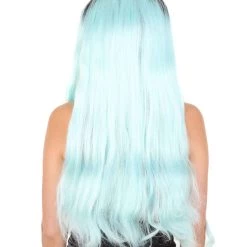 HPO Womens Fantasy Braided Wig | Blue TV/Movie Wigs | Premium Breathable Capless Cap Women's