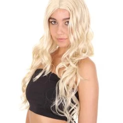 HPO Women's Sanderson Witch Sister Halloween Wig | Blonde TV/Movie Wigs | Premium Breathable Capless Cap