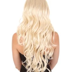 HPO Women's Sanderson Witch Sister Halloween Wig | Blonde TV/Movie Wigs | Premium Breathable Capless Cap