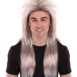 HPO 70's Disco Mens Wig | Blonde Retro Wig | Premium Breathable Capless Cap