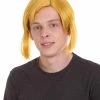 HPO Adult Men's Adventure Gaming Wig | Yellow Cosplay Wig | Premium Breathable Capless Cap