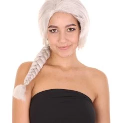 HPO Women's Womens Princess Adult Braided Wig | Blonde TV/Movie Wigs | Premium Breathable Capless Cap