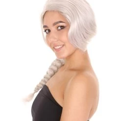 HPO Women's Womens Princess Adult Braided Wig | Blonde TV/Movie Wigs | Premium Breathable Capless Cap