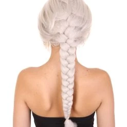 HPO Women's Womens Princess Adult Braided Wig | Blonde TV/Movie Wigs | Premium Breathable Capless Cap