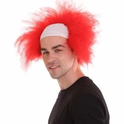 HPO Half Bald Head Mens Short Wig, Grey Men's