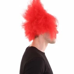 HPO Half Bald Head Mens Short Wig, Grey Men's