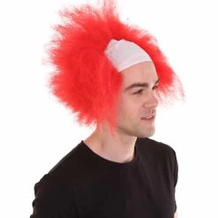 HPO Half Bald Head Mens Short Wig, Grey Men's