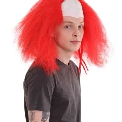 HPO Bald Clown Mens Wig | Multiple Color Choice Men's