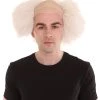 HPO Bald Old Men Style Wig | Bald Cap White Wig