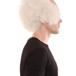 HPO Bald Old Men Style Wig | Bald Cap White Wig