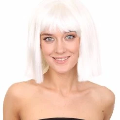 HPO Womens White Wig Song Contest 2018 | Celebrity Wigs | Premium Breathable Capless Cap Women's