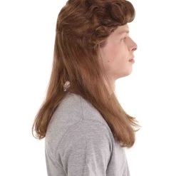 HPO 80's Mullet Wig | Honey Blonde Retro Wig | Premium Breathable Capless Cap