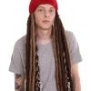 HPO Pirate Pete Mens Wig | Cosplay Halloween Wig With Red Cap Men's