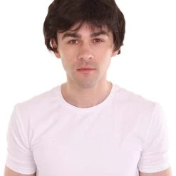 HPO Men Fancy Brown Short Wig | Premium Breathable Capless Cap