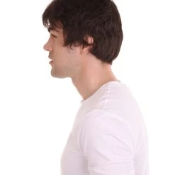 HPO Men Fancy Brown Short Wig | Premium Breathable Capless Cap