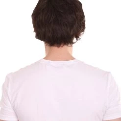 HPO Men Fancy Brown Short Wig | Premium Breathable Capless Cap