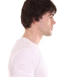 HPO Men Fancy Brown Short Wig | Premium Breathable Capless Cap