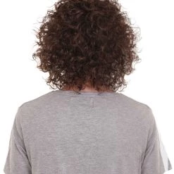 HPO Movie Mens Wig | Black Curly Cosplay Wig | Premium Breathable Capless Cap Men's