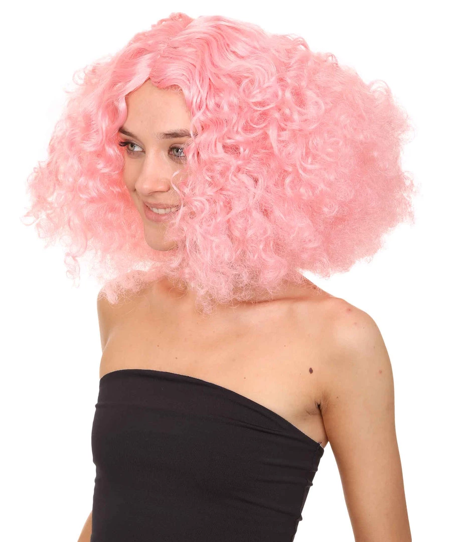 HPO Womens Candy Girl Curly Wig | Cosplay Halloween Wig | Premium Breathable Capless Cap Men's