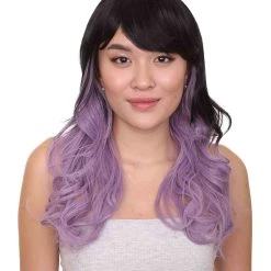 HPO Sinister Crimped Witch Womens Wig | Party Ready Fancy Cosplay Halloween Wig | Premium Breathable Capless Cap