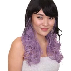 HPO Sinister Crimped Witch Womens Wig | Party Ready Fancy Cosplay Halloween Wig | Premium Breathable Capless Cap