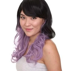 HPO Sinister Crimped Witch Womens Wig | Party Ready Fancy Cosplay Halloween Wig | Premium Breathable Capless Cap