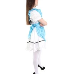 HPO Adult Women's Anime Cosplay French Maid Fancy Uniform Costume | Lake Blue Cosplay Costume