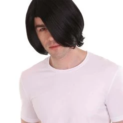HPO King Of Pop Mens Wig | Black Pop Star Celebrity Wig | Premium Breathable Capless Cap Men's