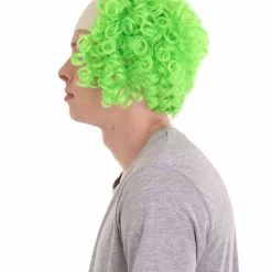 HPO Mens Scary Bald Clown Curly Wigs Collection | Cosplay Halloween Wigs Men's