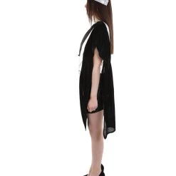 HPO Adult Women's Grecian Toga Costume | Silver Black Cosplay Costume