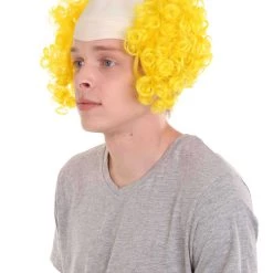 HPO Mens Scary Bald Clown Curly Wigs Collection | Cosplay Halloween Wigs Men's