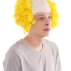 HPO Mens Scary Bald Clown Curly Wigs Collection | Cosplay Halloween Wigs Men's