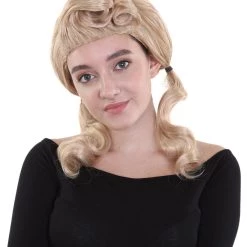 HPO Men's Singer Womens Blonde Ponytail Wig | Pop Star Rock Wig | Premium Breathable Capless Cap