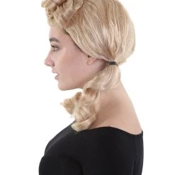 HPO Men's Singer Womens Blonde Ponytail Wig | Pop Star Rock Wig | Premium Breathable Capless Cap