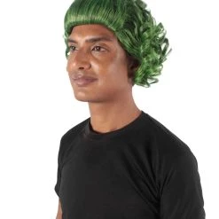 HPO Men's Green Mens Wig | Movie Cosplay Halloween Wig | Premium Breathable Capless Cap