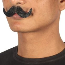 HPO Men's Stylish Moustache Set | Black Cosplay Facial Hair