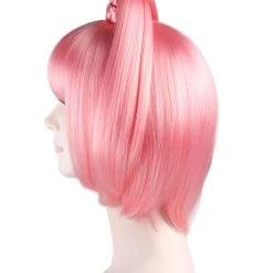 HPO Kawaii Pink Womens Wig | Character Bob Cosplay Halloween Wig | Premium Breathable Capless Cap
