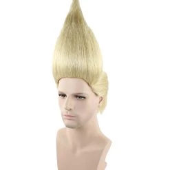 HPO President Mens II Straight Angle Wind Blown Wig | Blonde Wig | Premium Breathable Capless Cap