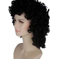 HPO Men's Womens Medium Curly Olympian Lady Wigs Collections | Cosplay Halloween Wigs | Premium Breathable Capless Cap